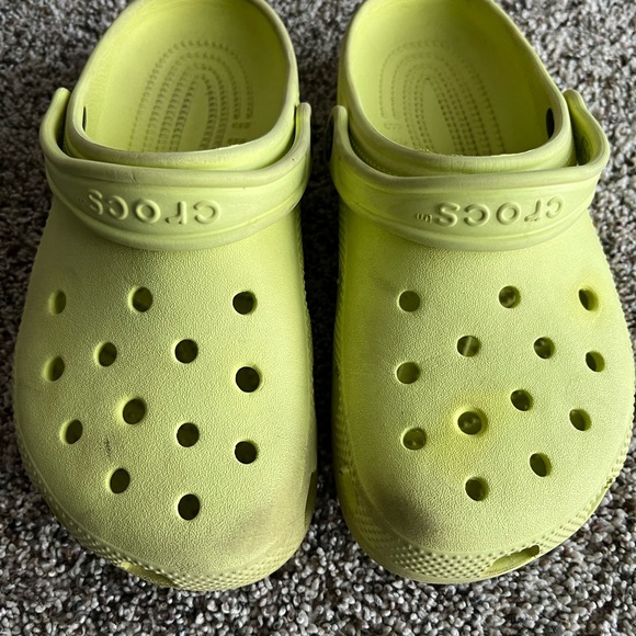 CROCS Shoes Lime Green Crocs Size J3 Poshmark